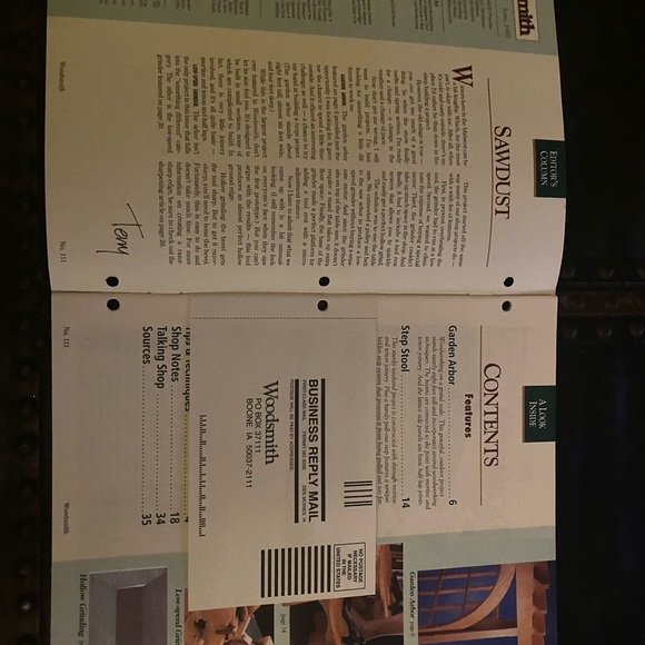 🎉5/$10🎉Woodsmith magazine vol 19 number 111 June 1997 garden arbor, step stool - Picture 2 of 8